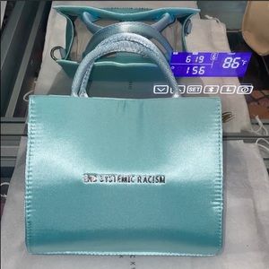Brandon Blackwood ESR Totes in Baby Blue Satin